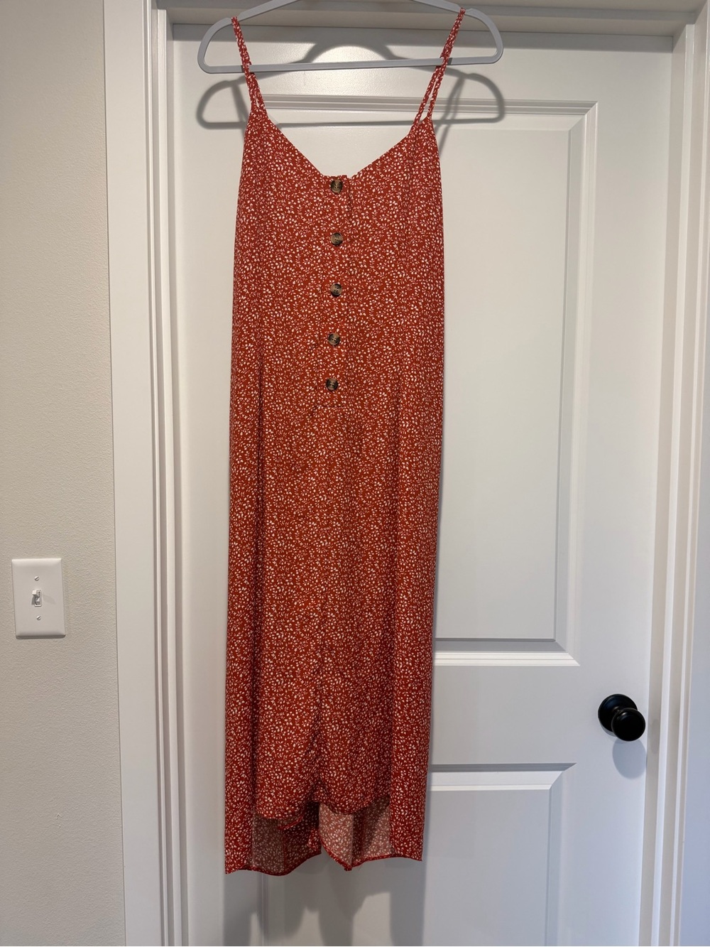 Primark  dress Rust-Red Floral Button-Front